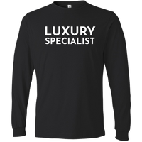 White Luxury Specialist - Long Sleeve Men's T-Shirt
