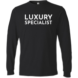 White Luxury Specialist - Long Sleeve Men's T-Shirt