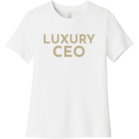 Gold Luxury CEO - Short Sleeve Women's T-Shirt
