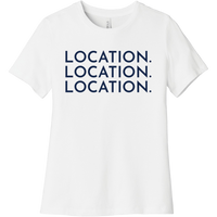 Navy Location Location Location - Short Sleeve Women's T-Shirt