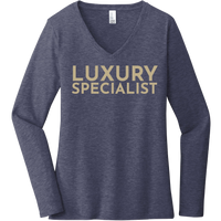 Gold Luxury Specialist - Long Sleeve Women's T-Shirt