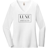 Black Luxe Logo - Long Sleeve Women's T-Shirt