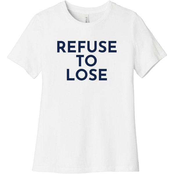 Navy Refuse To Lose - Short Sleeve Women's T-Shirt