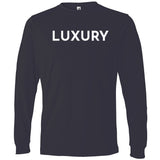 White Luxury - Long Sleeve Men's T-Shirt