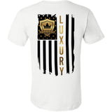 Black & Gold American Flag - Short Sleeve Men's T-Shirt