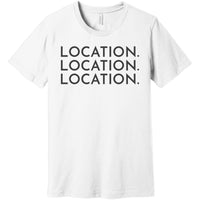 Charcoal Location Location Location - Short Sleeve Men's T-Shirt