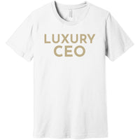 Gold Luxury CEO - Short Sleeve Men's T-Shirt