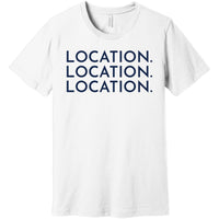 Navy Location Location Location - Short Sleeve Men's T-Shirt