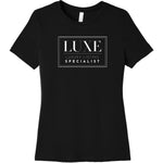 White Luxe Logo - Short Sleeve Women's T-Shirt