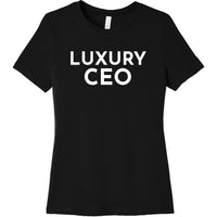 White Luxury CEO - Short Sleeve Women's T-Shirt