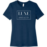 White Luxe Logo - Short Sleeve Women's T-Shirt