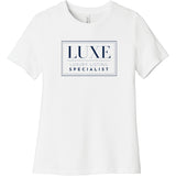 Navy Luxe Logo - Short Sleeve Women's T-Shirt