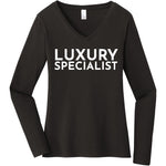 White Luxury Specialist - Long Sleeve Women's T-Shirt