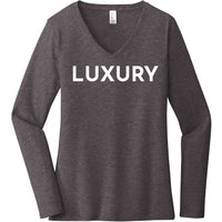 White Luxury - Long Sleeve Women's T-Shirt