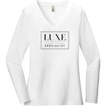 Black Luxe Logo - Long Sleeve Women's T-Shirt
