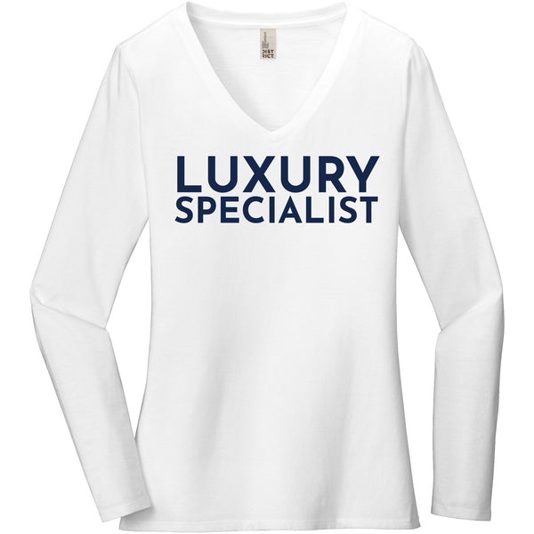 Navy Luxury Specialist - Long Sleeve Women's T-Shirt