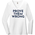 Navy Prove Them Wrong - Long Sleeve Women's T-Shirt