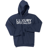 White Luxury Specialist - Pullover Hooded Sweatshirt